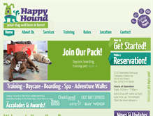 Tablet Screenshot of happyhound.com